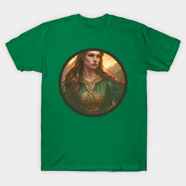 Dwynwen The Patron Saint Of Lovers v2 T-Shirt by taiche